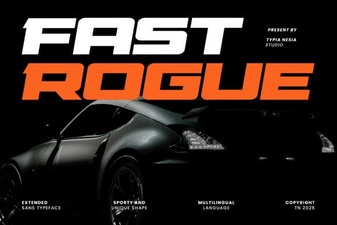 Fast Rogue Font for Bold, Modern Design Projects