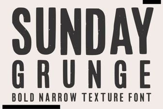 Sunday Grunge Font for Bold, Creative Design Projects